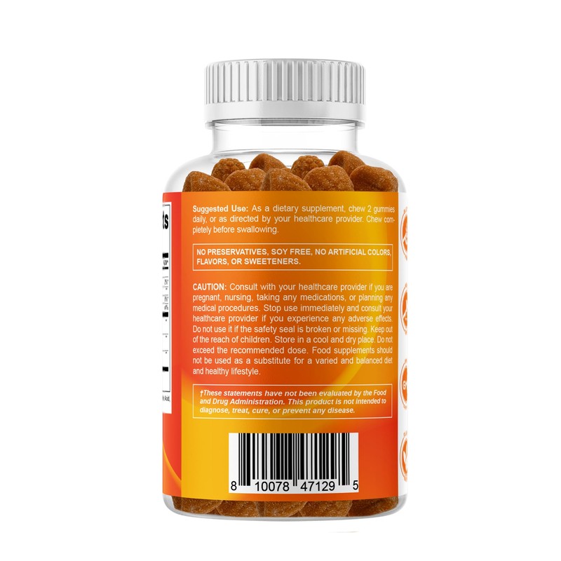 Vitamatic Turmeric Gummy with Ginger & Black Pepper Extract –