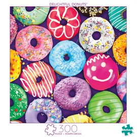 Buffalo Games - Delightful Donuts - 300 Large Piece Jigsaw Puzzle