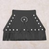 Motorcycle Mud Flap, Fringed Leather Universal Motorcycle Front Flap Mudguard