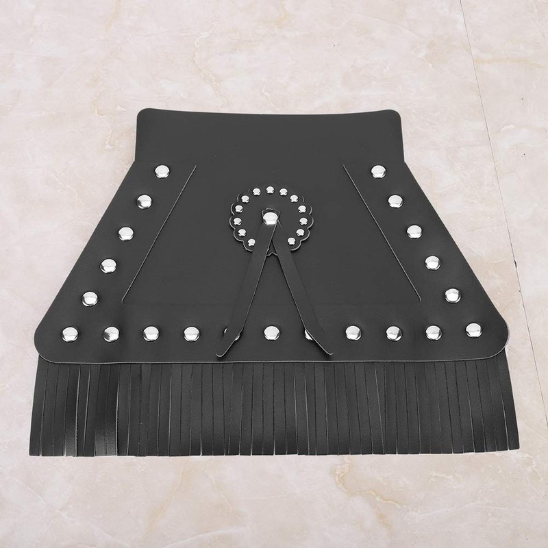 Motorcycle Mud Flap, Fringed Leather Universal Motorcycle Front Flap Mudguard