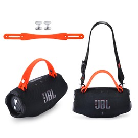 Hiyokurenri Universal Silicone Hand Strap for JBL Xtreme 4/3/2 Bluetooth Speakers - Portable Grip & Carry Solution (Orange)