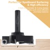 CNC Spoilboard Surfacing Router Bit, 1/2" Shank 3" Cutting Diameter,