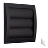TURvent 4" Dryer Vent Cover Outside - ABS Plastic HVAC