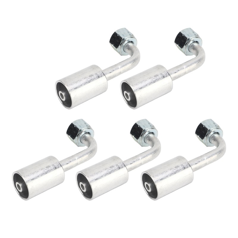 10 Pcs 3/8in Air Conditioning 90 Degree Beadlock Aluminum AC