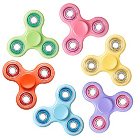 Fidget Spinners 6 Pack, Sensory Fidget Toys ADHD Anxiety Toys Stress Relief Reducer Hand Spinner Graduation Gift Classroom Prizes Party Favors for Kids Adults