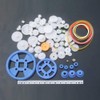 Plastic Gears Set, 80Pcs Single Double Reduction Gear Worm Gear