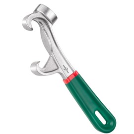 Upgraded Bucket Opener Tool 5 Gallon, 8.5 Inch Aluminum Paint Bucket Lid Opener Wrench with Non-slip Rubber Handle Grip, Metal Can Opener Lid Pail Remover Tool for Home Industrial