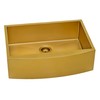 Ruvati Kitchen Sink Strainer Drain Assembly - Satin Brass Matte
