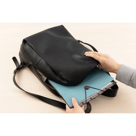 Nakabayashi DF-A411S-LGY Backpack File, A4, 6 Pockets, Light Gray