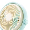 Small Desk Fan with Light USB Rechargeable Quiet Adjustable Wind