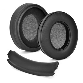 Replacement Ear Pads and Headband for Razer Kraken Kitty Edition and Nari, Improved Sound Quality, PU Leather Earpads + Memory Foam