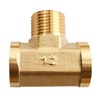 D&DHardware T-Piece Brass 1/2 Inch Female Thread, Threaded Fitting Tee
