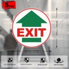 YIKIADA 5 Pack Exit Anti-Slip Floor Sticker Directional Arrow Route