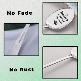 Parents Anniversary Christmas Xmas Gifts for Mom Dad Parent Retirement Gifts for Parents Daddys Mommys Coffee Spoon for Mom Dad Couples Birthday Gifts for Mother Father Couple Spoons 2 Pcs