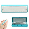 Blues Harmonica 10-Hole Mouthorgan Ab Key Portable Wind Instrument High