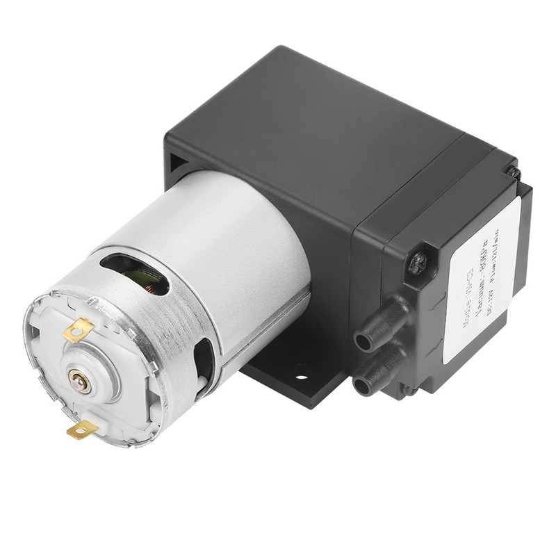 DC12V 12W Mini Small Oilless Vacuum Pump ‑80KPa Flow 12L/min