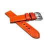 NICKSTON Orange Brushed Genuine Leather Band Compatible with Garmin Venu