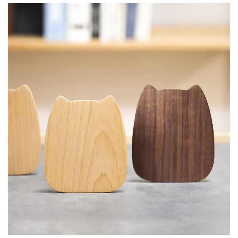 Kaenarie Bookends, Wooden Bookends, Simple Design, Stylish, Cute, Learning for