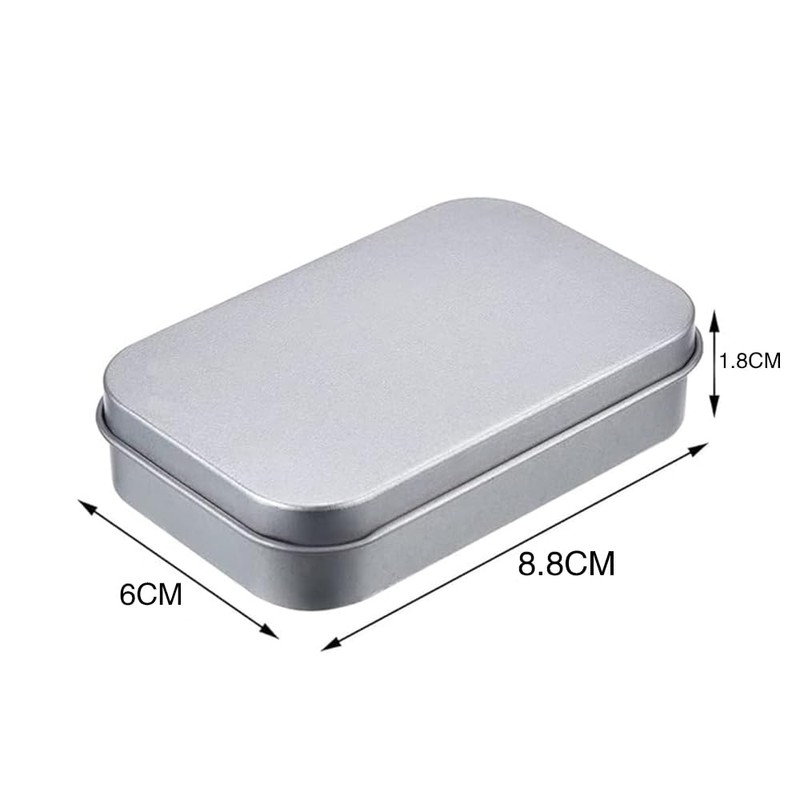 10 Pack Metal Tin Plate Metal Box with LidMini Portable
