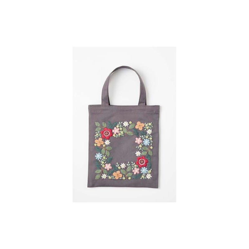 LECIEN COSMO Embroidery Kit, Yula's Heartful Plant and Flower Embroidery,