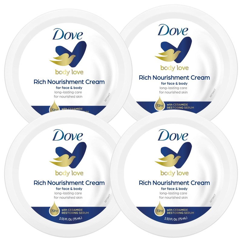 Dove Nourishing Body Care, Face, Hand, and Body Rich Nourishment