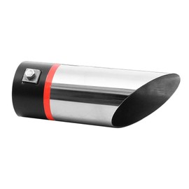 Exhaust Trim Tailpipe Exhaust Universal Muffler Sport Round Sports Exhaust Tailpipe Trim Stainless Steel AutoHobby