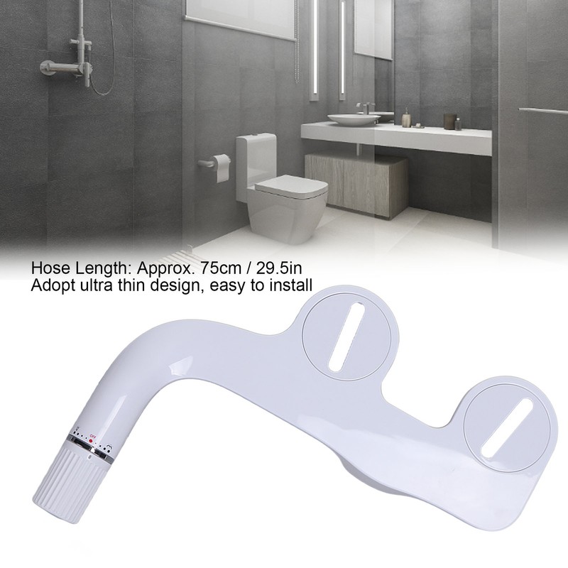 G1/2 Toilet Bidet Attachment Set ABS Dual Nozzle Bathroom Bidet