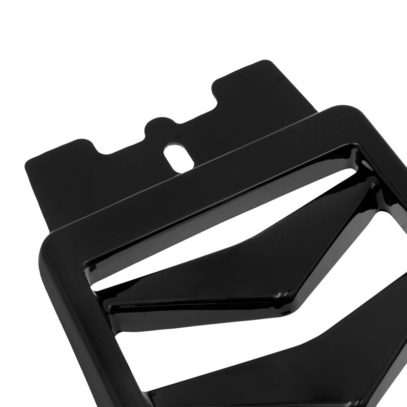 YHMTIVTU Chin Fairing Spoiler Lower Radiator Black Cover For Harley
