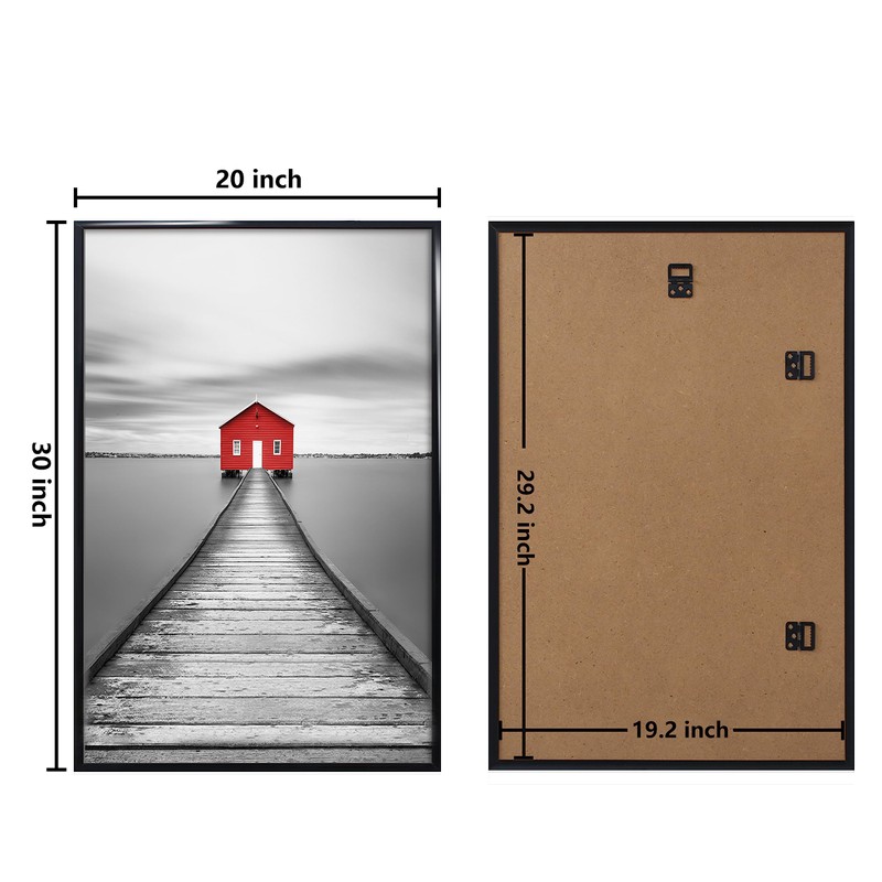 ELSKER&HOME 20x30 Frame 3 Pack, Black 20x30 Poster/Picture Frame for