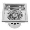 Home Stainless Steel Square Shape Anti odor Bathroom Floor Drain