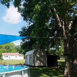 COARBOR Sunshade Sails Hardware Kit, Heavy Duty Sun Shade Sail Accessories, 24' Long Stainless Steel Wire Awning Attachment Tightener Set for Rectangle Deck Patio Cover