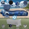 Mosoyolo Inflatable Lounger Air Sofa with Sun Shade Cover Waterproof