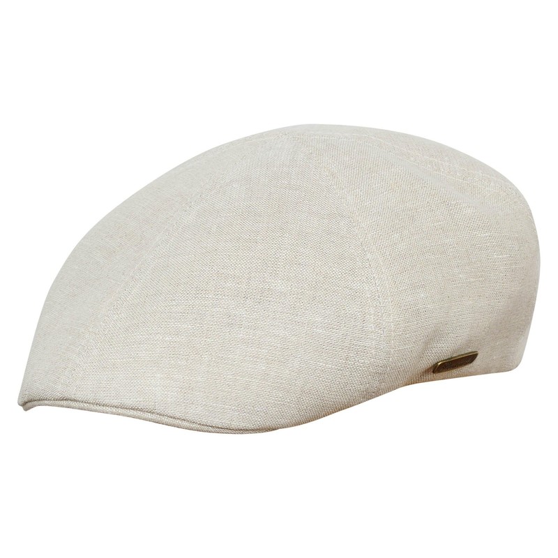 Sterkowski Light Breathable Linen Summer 6 Panel Duckbill Flat Cap