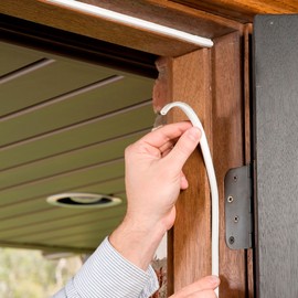 M-D Building Products 63628 M-D All Climate D Profile Weather-Strip, 5/16 in W X 17 Ft L X 0.3125 in H, White