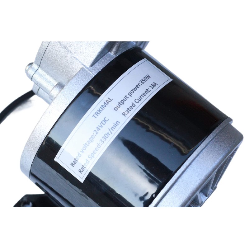TRKIMAL 12/24 Volt DC 250W/350 Watt Gear Reduction Brushed Electric