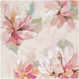 Fine Art Canvas Blushing Spring II Canvas Wall Decor by Artist Lanie Loreth for Living Room, Bedroom, Bathroom, Kitchen, Office, Bar, Dining & Guest Room - Ready to Hang - 32 in x 32 in