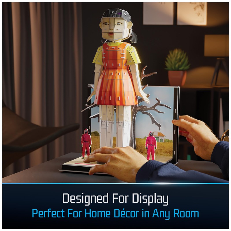 4D Build, Squid Game Young HEE Doll 3D Model Kit,