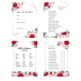 JGA Spiele Set of 4 Bride or Groom, City Country JGA, Truth or Dare Wedding Oracle - Bachelor Party Games Boho