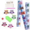 5PCS DIY Owl Diamond Painting Key Chain Acrylic Pendant Handmade