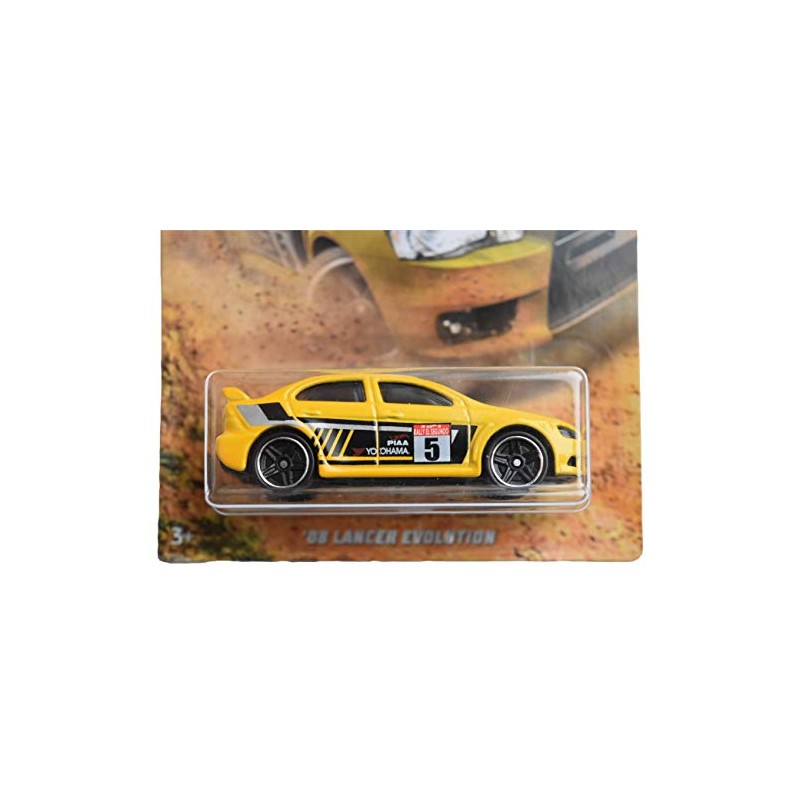 Hot Wheels '08 Lancer Evolution 2/6, Yellow