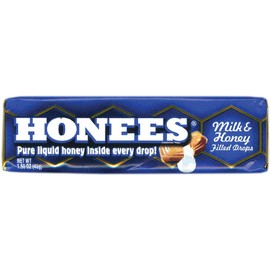 Ambrosoli Honees Milk & Honey Filled Drops, 1.50-Ounces Bars (Pack of 24), Set of 2