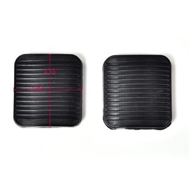 GRAND ORANGE Brake & Clutch Pedal Pad Kit Compatible with Jeep Wrangler TJ LJ 1987-2006 / Fit Jeep Cherokee XJ 1987-2001 Pedal Pads Cover 2pcs 52002750 20780