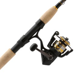 PENN 6'6" Battle IV Spinning Fishing Rod and Reel Combo Kit, 1000 Reel, CNC Gear Technology, Full Metal Body and Sideplate, HT-100 Drag System