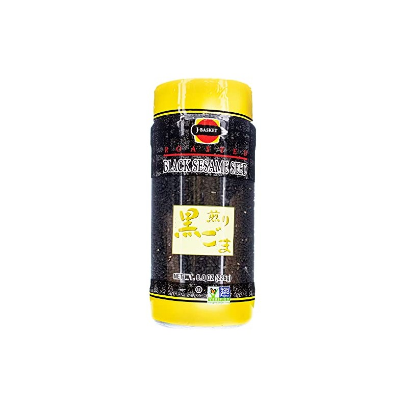 J-BASKET Sesame Seeds, Black, 8-Ounce (Pack of 4)