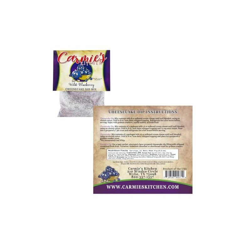 Carmie's Kitchen Cheesecake Dip Mix (Pecan Pie)