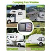 24"x20" RV Sliding Window - Horizontal Teardrop Style, DOT-Certified Tempered
