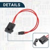 X AUTOHAUX Car Micro Fuse Holder Tap Adapter Connector 32V