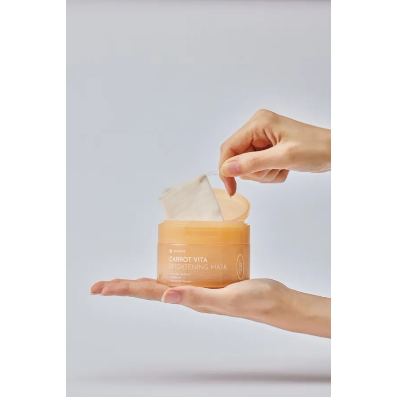 DAISO Leaders Carrot Vita Vitality Mask 14 Sheets