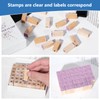 CraftyManor 39 PCS Small Letter Stamps and Ink Pad for