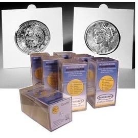 50 SuperSafe Self Sealing Cardboard 2x2s: Half Dollars by Supersafe